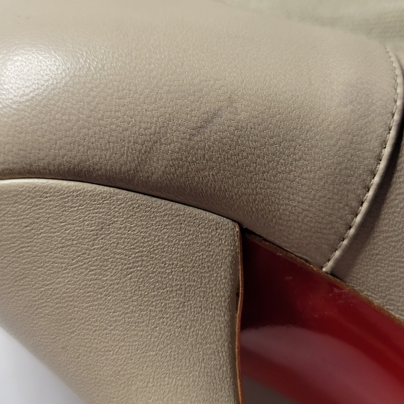 Christian LouboutinTucson Cap-Toe Red Sole Bootie, Nude - Picture 11 of 17